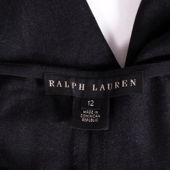 Ralph Lauren Black Label Wool Blend Stretch Straight Dress Pants Women's SZ 12 - Picture 6 of 9